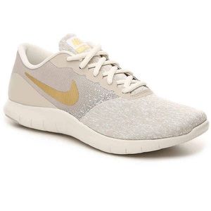 Nike Flex Contact Lightweight Running Shoe - Gold